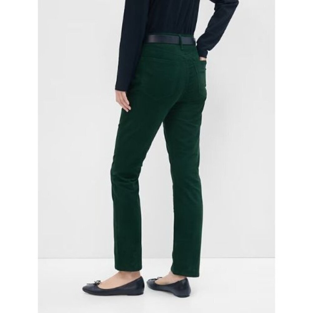 Gap Green Vintage Slim High Rise Corduroy Pants 26 Short‎